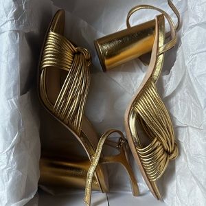 Loeffler Randall Gold CeCe Size 38